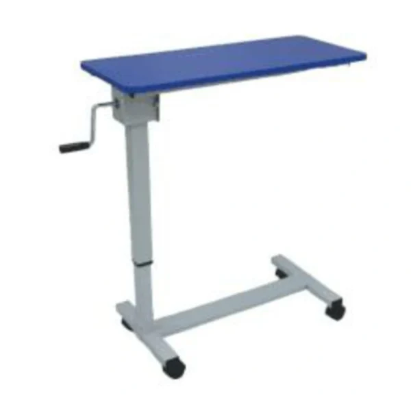 OH 517 (BL) BLUE OVERBED TABLE GEAR TYPE REGULAR - OCEANIC HEALTHCARE