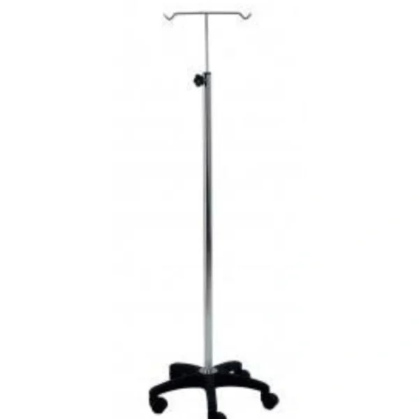 OH 506 (SS)ABS-IV STAND STAINLESS STEEL WITH ABS BASE (5 LEG) - OCEANIC HEALTHCARE