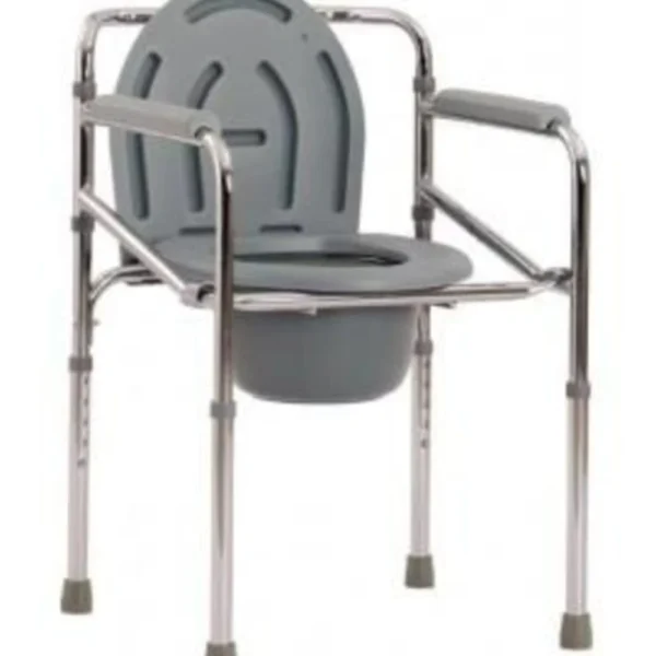 OH 894 GREY-COMMODE CHAIR WO WHEELS - OCEANIC HEALTHCARE