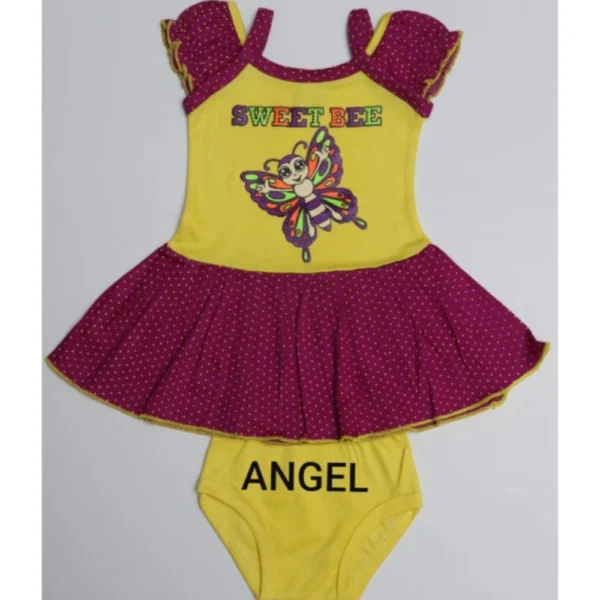 LITTLE ANGEL Baby Frock with Panty Set - THIRUPPUR SV BANIYAN STORE