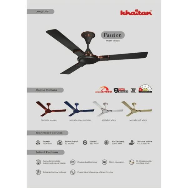 KHAITAN CELLING FAN PASSION 1 STAR
