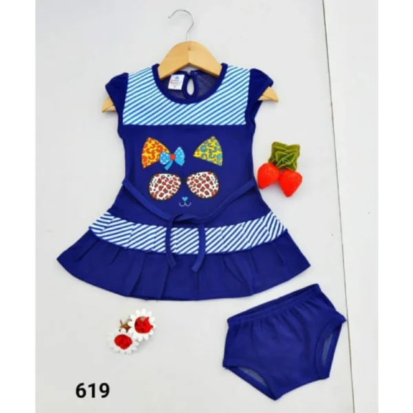 LITTLE Baby Frock with Panty Set - THIRUPPUR SV BANIYAN STORE