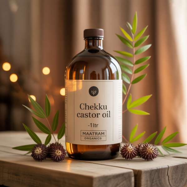 Chekku Castor oil-1ltr (MAATRAM ORGANICS)